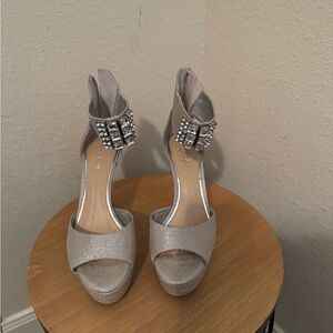 Gianni Bini Silver Heels Elegant Design